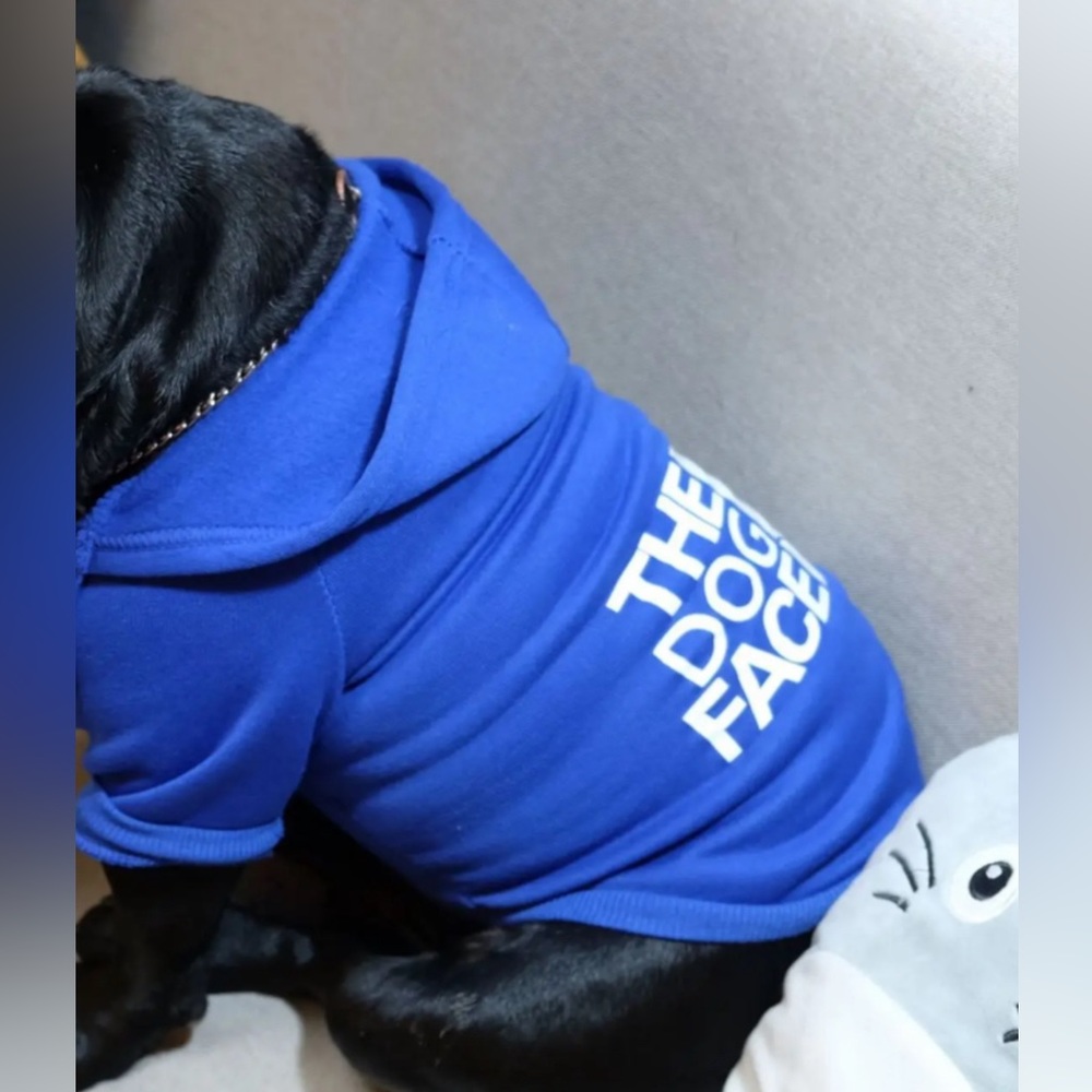 🆕Blue pet sweater big sweater hoodie for dog - The Dog Face size 8 XL